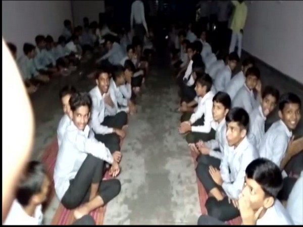 At least 350 students and 50 teachers stuck at a school in Chittorgarh due to floods [Photo/ANI] 
