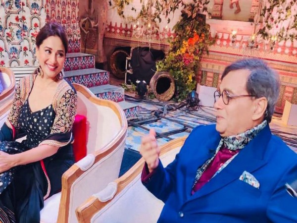 Subhash Ghai and Madhuri Dixit Nene (Image source: Twitter)