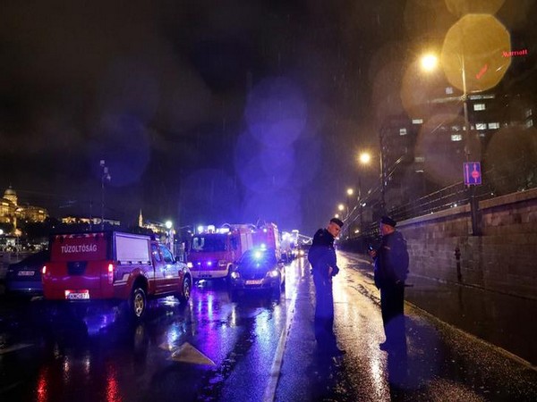 Police close the Danube bank after a tourist boat capsized on the river in Budapest, Hungary on May 29