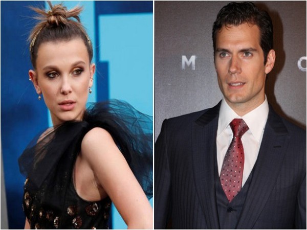 Millie Bobby Brown and Henry Cavill 