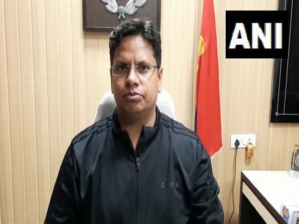 SP Hemraj Meena speaking to ANI in Basti.  [Photo/ANI]