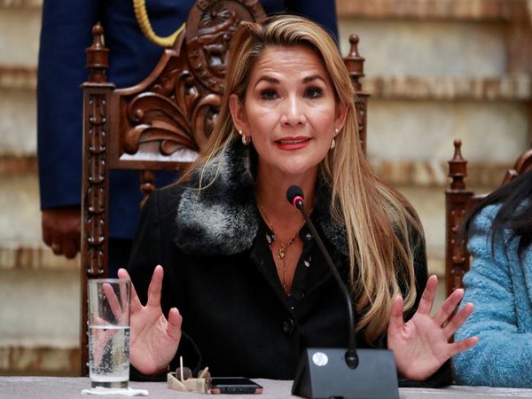 Bolivia's interim President Jeanine Anez 