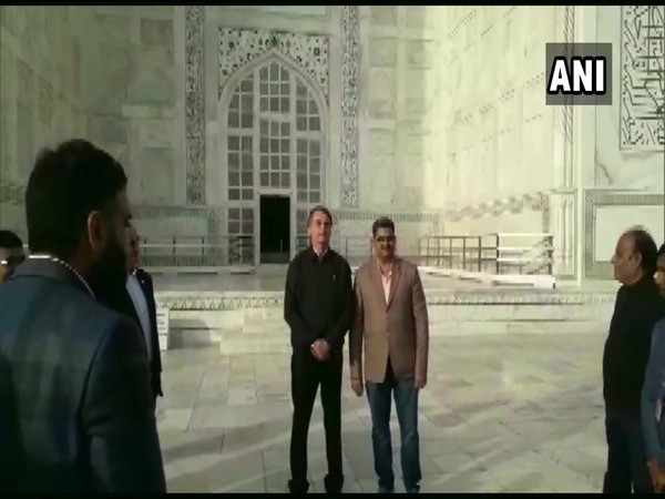 Brazilian President Jair Messias Bolsonaro visits Taj Mahal on Monday