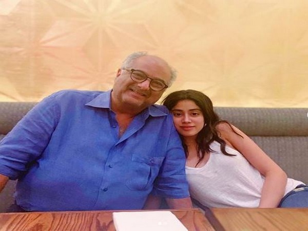 Boney and Janhvi Kapoor (Image courtesy: Instagram)