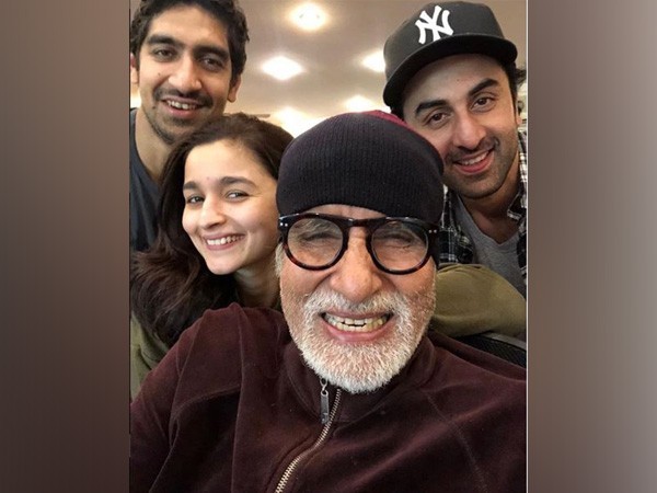 The team of Brahmastra, Ayan Mukerji, Alia Bhatt, Amitabh Bachchan and Ranbir Kapoor, Image courtesy: Instagram
