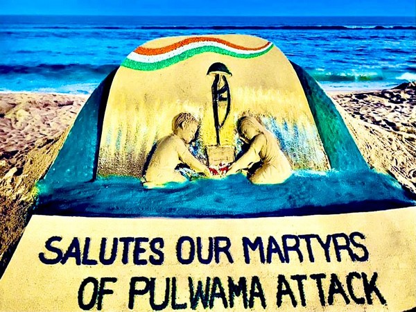 Sand art by Sudarsan Pattnaik. (Picture source: Twitter/Sudarsan Pattnaik)