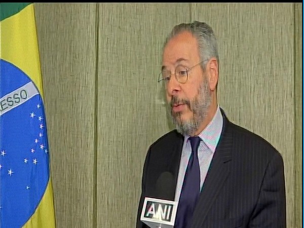 Brazilian Ambassador to New Delhi Andre AranhaCorrea do Lago speaking to ANI in New Delhi on Tuesday