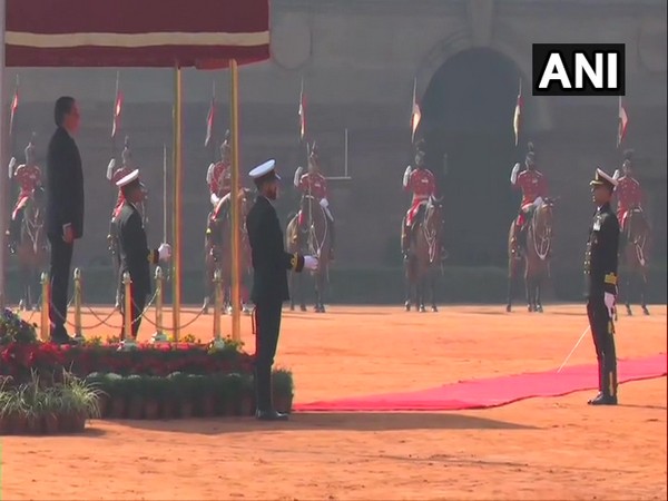 President of Brazil, Jair Messias Bolsonaro receives ceremonial reception at Rashtrapati Bhawan