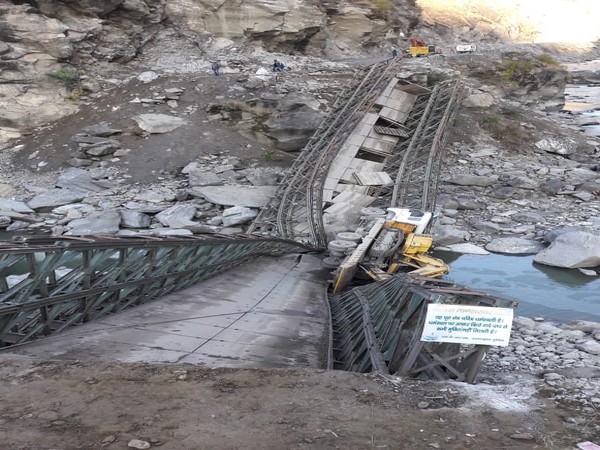 Bridge collapsed in Pithoragarh , Uttarakhand on Sunday 