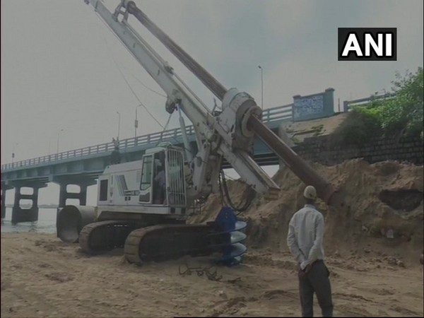 Work on new Pamban Rail Bridge began on Friday. Photo/ANI