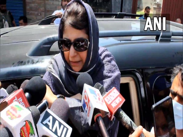 PDP chief and former Jammu and Kashmir Chief Minister Mehbooba Mufti. (ANI/photo)