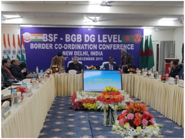 A visual from BSF-BGB DG level conference in New Delhi. 