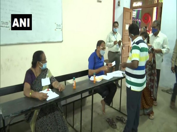 Visual from a polling station in Vijayawada.