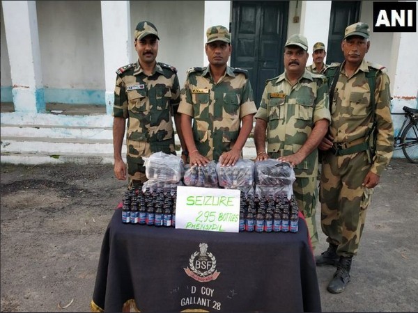 BSF seized cough syrup and cattle worth Rs 3,11,321 from different border areas in the intervening night of August 3 and 4. Photo/ANI