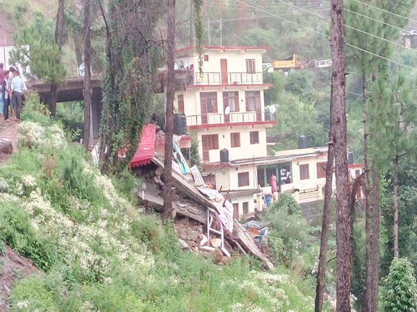 Visual from building collapse site at Kumarhatti in Solan, HP on Sunday 