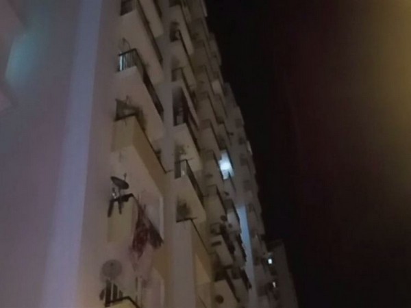 Visual of the building from where the girl allegedly fell down
