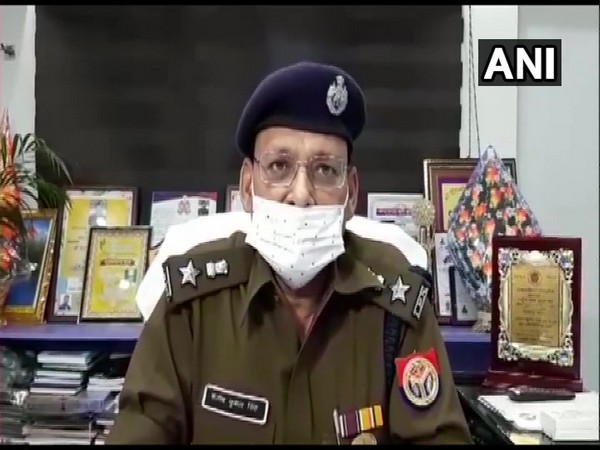 Bulandshahr Senior Superintendent of Police Santosh Kumar Singh speaking to ANI. (Photo/ANI)