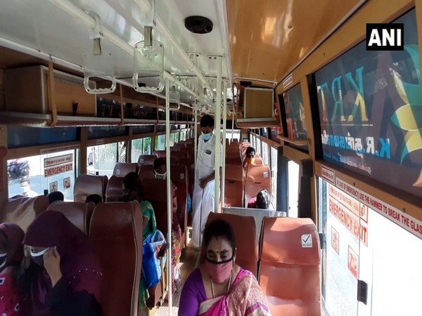 The state government had allowed only 59 per cent of the total buses to run in the state. (Photo: ANI)