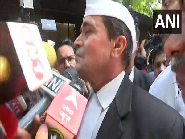 Advocate Madan Mohan Yadav, who is representing the Hindu petitioners in court after hearing. (ANI/photo)