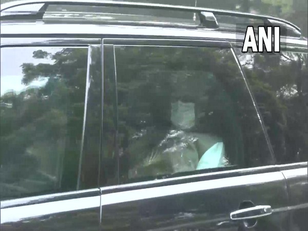 Prime Minister Narendra Modi arrives at the residence of veteran BJP leader LK Advani to wish him on his birthday. (Photo/ANI)