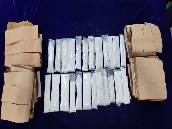 The drugs were concealed in in eight Lumbo Sacral belts and two trophies. 