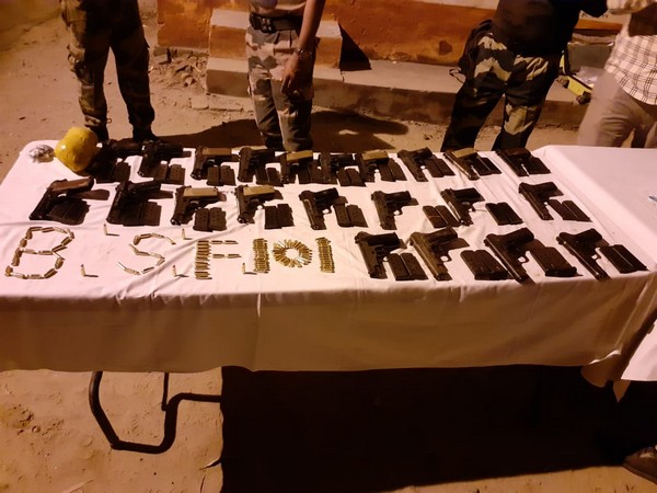 Arms recovered by BSF.
