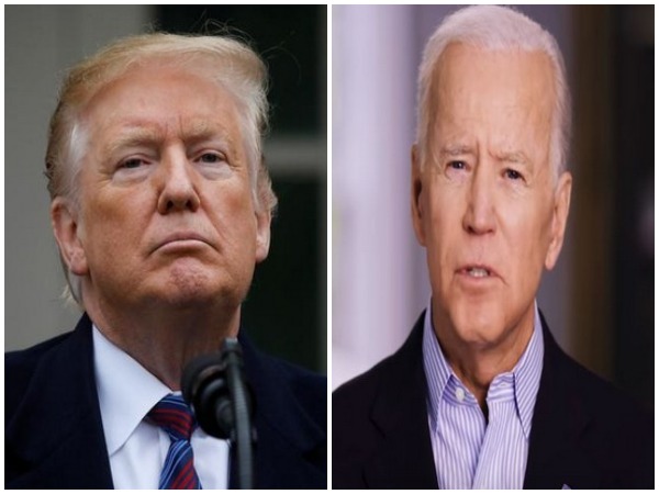 US President Donald Trump (L) and Democratic presidential candidate Joe Biden (R)