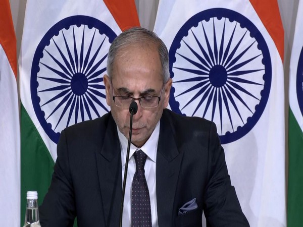 Foreign Secretary Vinay Kwatra during a special press briefing in Sydney,  Australia. (Photo: ANI)