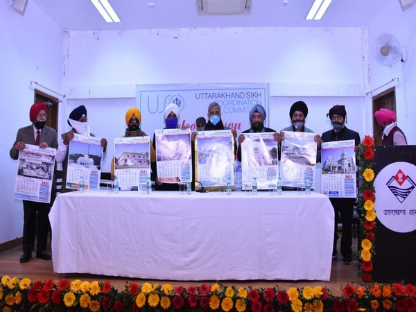 CM Trivendra Singh Rawat released the 2021 calendar of the Uttarakhand Sikh Coordination Committee (Photo/ANI) 