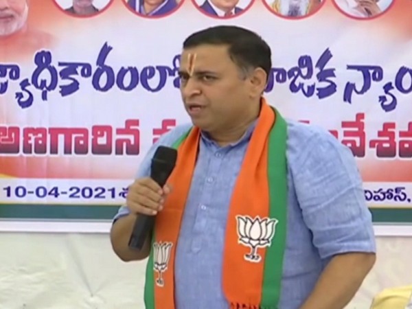 Bharatiya Janata Party (BJP) co-Incharge in Andhra Pradesh Sunil Dheodhar. (Photo/ANI)