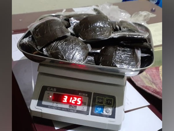  Police recovered 3.125 kg of cannabis from a person during patrolling in Manikaran yesterday