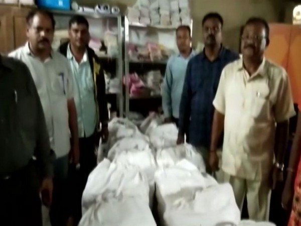 414 kg of cannabis seized by Visakhapatnam excise police on Wednesday. (Photo/ANI)