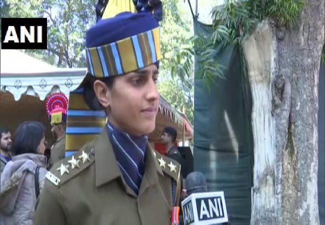 Captain Tania Shergill speaking to ANI in New Delhi. 