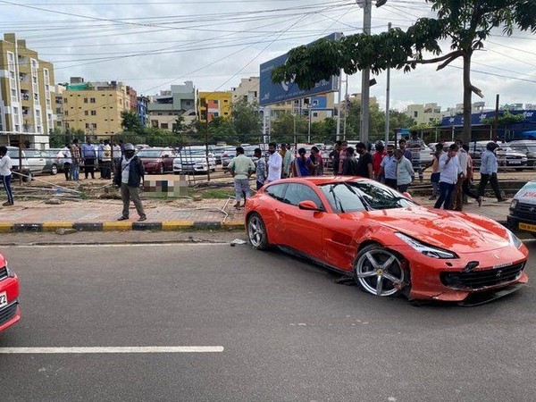 A visual from the spot in Hyderabad on Sunday. 