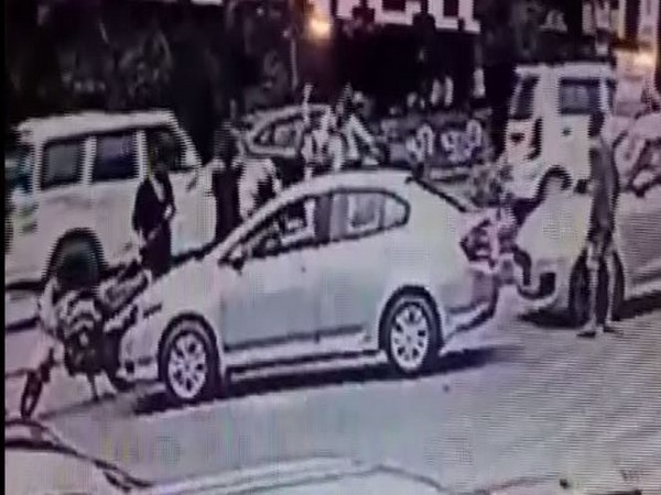 A screen grab taken from the CCTV footage (Photo/ANI)