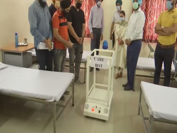 Carebot: A robot facility designed to provide essentials to patients at a COVID-19 facility in Amritsar