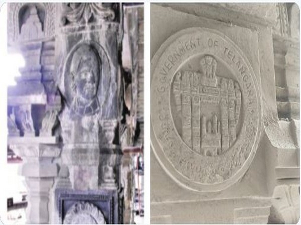 Visual from the Laxmi Narasimha temple in Yadadri, Telangana. Photo/Twitter