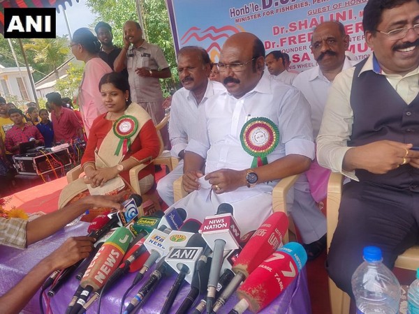 Tamil Nadu Fisheries Minister D Jayakumar address a press conference in Chennai on Friday.