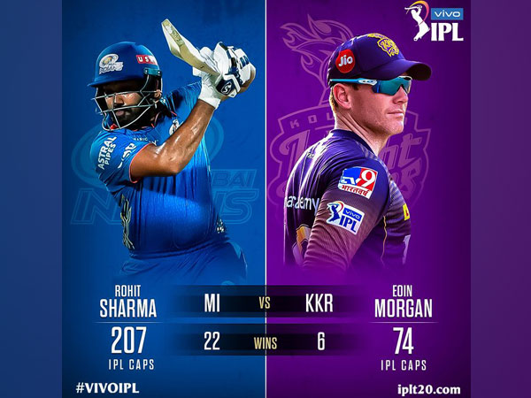 MI skipper Rohit Sharma and KKR captain Eoin Morgan (Photo/ IPL Twitter)