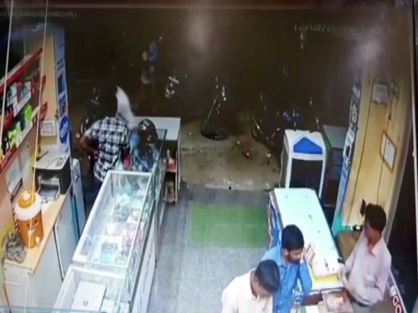 A grab from the CCTV