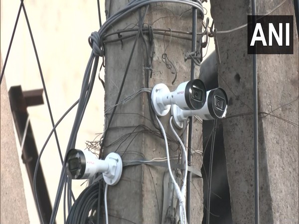 CCTV installed in Jahangirpuri. 