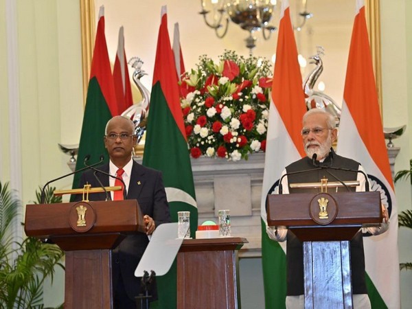 Maldives President Ibrahim Mohamed Solih and Prime Minister Narendra Modi. (Photo Credit: Solih's Twitter)