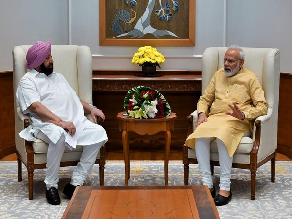 Punjab Chief Minister Captain Amarinder Singh met Prime Minister Narendra Modi on Thursday in New Delhi. Photo/ANI