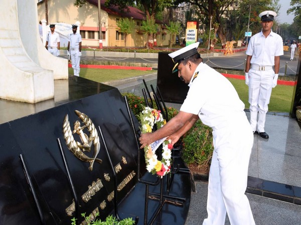 A visual from the wreath-laying ceremony at War Memorial on Tuesday. Photo/ANI