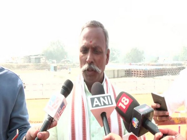 VHP leader Gopal speaking to reporters in Ayodhya on Wednesday. (Photo/ANI)