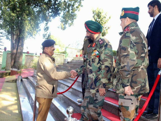 A core group meeting of all security forces, intelligence agencies in Jammu was held at White Knight Corps. 