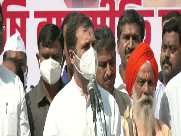 Congress leader Rahul Gandhi at party headquarters (Photo/ANI)