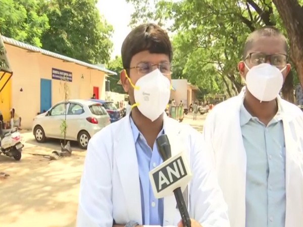 Dr Praneeth, Vice President of AP Junior Doctors Association (Photo/ANI)