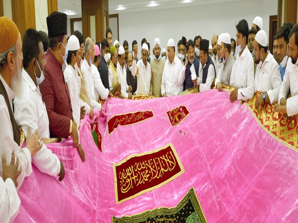 Chief Minister K Chandrashekhar Rao on Thursday sent a chadar to be presented at the Ajmer Dargah Urs celebrations. (Photo: Telangana CMO)
