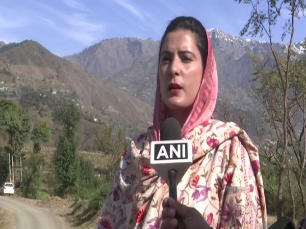 Chairperson of Thana Mandi block Rozi Mir speaking to ANI. Photo/ANI